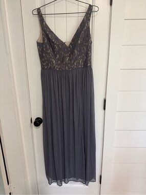 David’s Bridal Pewter Dress